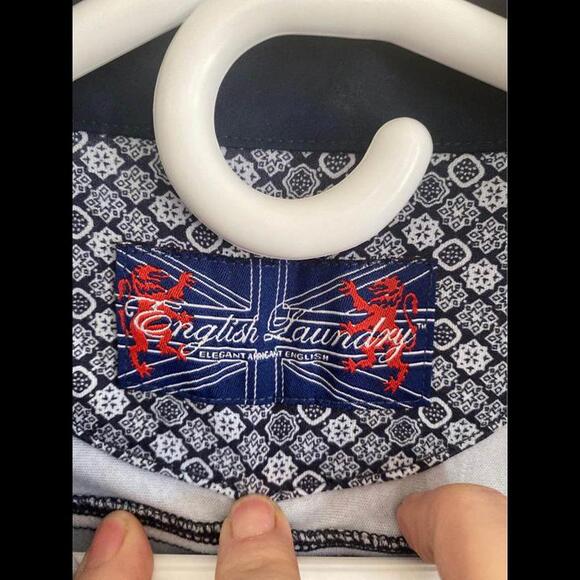 ENGLISH LAUNDRY Men’s Button down long sleeve shirt. Size M. 100% Cotton. - Picture 7 of 8